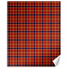 Red Yellow Plaid Canvas 16  X 20   by snowwhitegirl