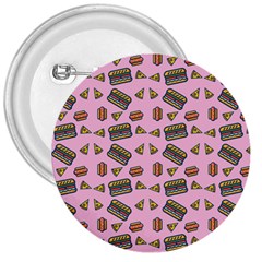 Fast Food Pink 3  Buttons by snowwhitegirl