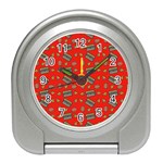 Fast Food Red Travel Alarm Clock Front