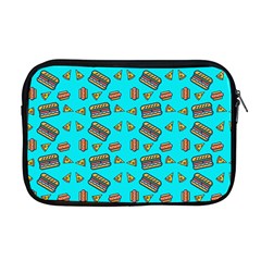 Fast Food Blue Apple Macbook Pro 17  Zipper Case by snowwhitegirl