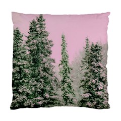 Winter Trees Pink Standard Cushion Case (two Sides) by snowwhitegirl