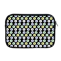 Eye Dots Black Pastel Apple Macbook Pro 17  Zipper Case by snowwhitegirl