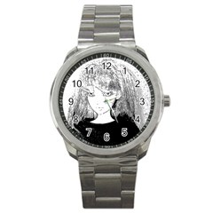 Girl Sport Metal Watch by snowwhitegirl