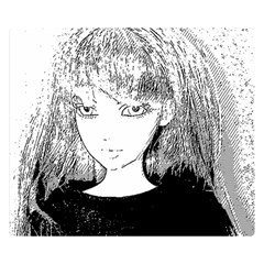 Girl Double Sided Flano Blanket (small)  by snowwhitegirl