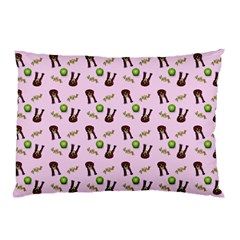 School Girl Pattern Pink Pillow Case by snowwhitegirl