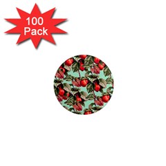 Fruit Branches Green 1  Mini Magnets (100 Pack)  by snowwhitegirl