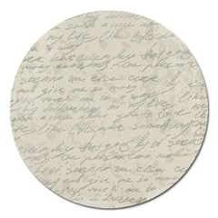 Handwritten Letter 2 Magnet 5  (round) by vintage2030