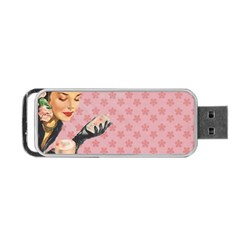 Vintage Lady Portable Usb Flash (one Side) by vintage2030