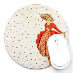 Background 1426676 1920 Round Mousepads by vintage2030