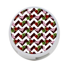 Cat Rose Chevron 4-port Usb Hub (one Side) by snowwhitegirl