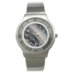 Black And White Stainless Steel Watch by WILLBIRDWELL