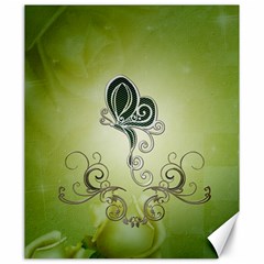 Wonderful Butterlies , Green Colors Canvas 20  X 24  by FantasyWorld7