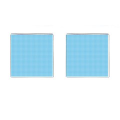 Oktoberfest Bavarian Blue Houndstooth Check Cufflinks (square) by PodArtist