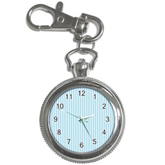 Oktoberfest Bavarian Blue And White Mattress Ticking Key Chain Watches by PodArtist