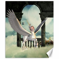 Cute Little Pegasus In The Sky, Cartoon Canvas 20  X 24  by FantasyWorld7