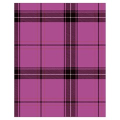 Violet Plaid Drawstring Bag (small) by snowwhitegirl