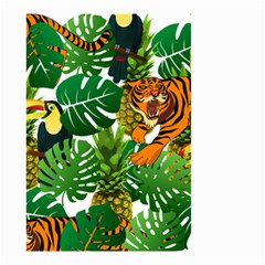 Tropical Pelican Tiger Jungle Small Garden Flag (two Sides) by snowwhitegirl