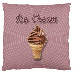 Pop Art Ice Cream Large Flano Cushion Case (one Side) by Valentinaart