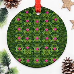 The Most Sacred Lotus Pond With Fantasy Bloom Ornament (round) by pepitasart