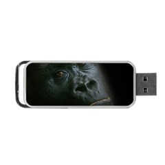 Gorilla Monkey Zoo Animal Portable Usb Flash (one Side) by Nexatart