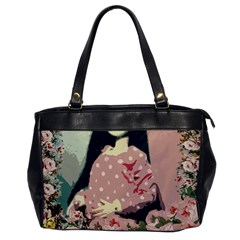 Rose Floral Doll Oversize Office Handbag by snowwhitegirl