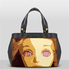 Butterfly Eyes Oversize Office Handbag by snowwhitegirl