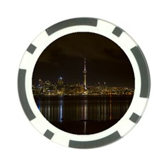 City River Water Cityscape Skyline Poker Chip Card Guard (10 Pack) by Nexatart