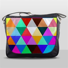 Triangles Pattern                                                    Messenger Bag by LalyLauraFLM