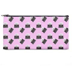 Retro Typewriter Pink Pattern Pencil Cases by snowwhitegirl