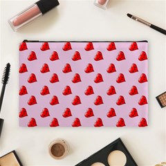 Kawai Hearts Cosmetic Bag (large) by snowwhitegirl