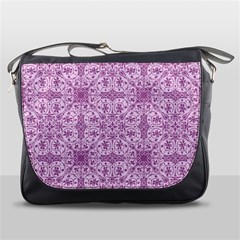 Ornamental Pink Messenger Bag by snowwhitegirl