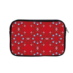 Embroidery Paisley Red Apple Macbook Pro 13  Zipper Case by snowwhitegirl