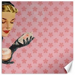 Vintage Lady Canvas 20  X 20  by vintage2030