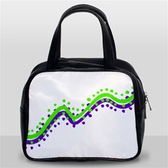 Wavy Line Design Classic Handbag (two Sides) by dflcprints