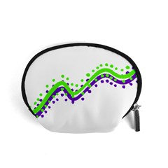 Wavy Line Design Accessory Pouch (small) by dflcprints