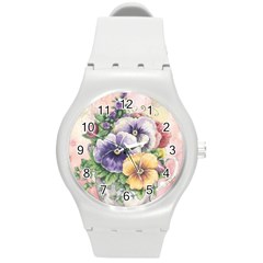 Lowers Pansy Round Plastic Sport Watch (m) by vintage2030