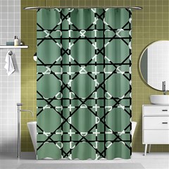 Pattern Graphics Figure Line Glass Shower Curtain 48  X 72  (small)  by Sapixe