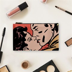 Retrocouplekissing Cosmetic Bag (small) by vintage2030