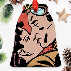 Retrocouplekissing Bell Ornament (two Sides) by vintage2030