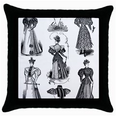 Vintage 1064131 1920 Throw Pillow Case (black) by vintage2030