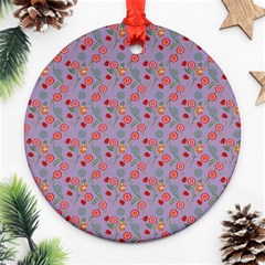 Vintage Floral Lilac Ornament (round) by snowwhitegirl