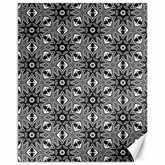 Black And White Pattern Canvas 11  X 14  by Simbadda