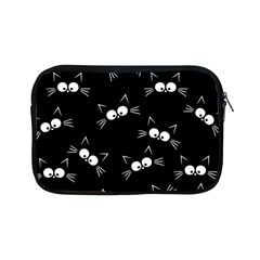 Cute Black Cat Pattern Apple Ipad Mini Zipper Cases by Valentinaart