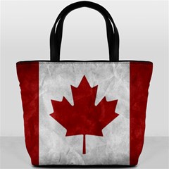 Canada Grunge Flag Bucket Bag by Valentinaart