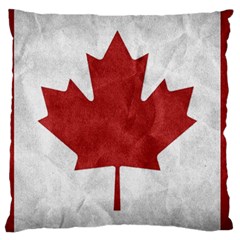 Canada Grunge Flag Large Cushion Case (one Side) by Valentinaart