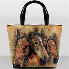 Head Horse Animal Vintage Bucket Bag by Simbadda