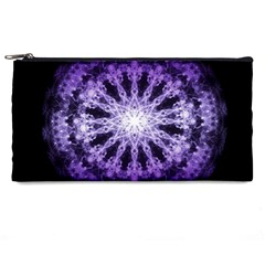 Fractal Mandala Background Purple Pencil Cases by Simbadda