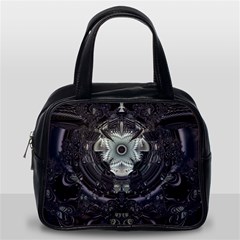 Black And White Fractal Art Artwork Design Classic Handbag (one Side) by Simbadda