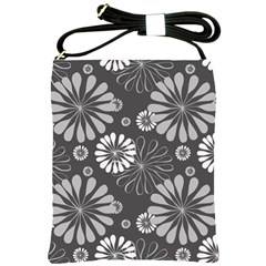 Floral Pattern Shoulder Sling Bag by Hansue