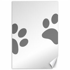 Pets Footprints Canvas 12  X 18  by Hansue